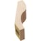 Ekena Millwork 3-inch W x 6-inch D x 10-inch H Geneva Rough Cedar Woodgrain TimberThane Knee Brace, Primed BRCUR03X06X10GNVRCPR - alternate 2